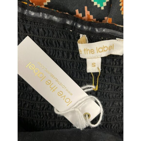 Love The Label Marrakech Cotton Poplin Smocked Maxi Dress Off-Shoulder Small NWT - Picture 5 of 6